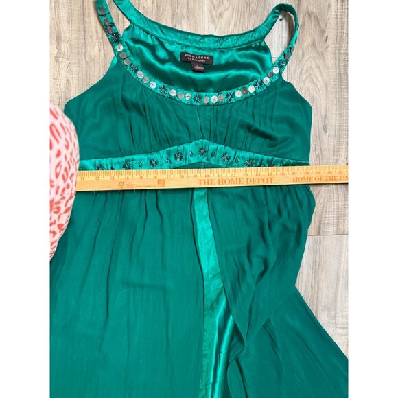 Signature Robbie Bee Baby Doll Y2K Silk Maxi Dress Whimsigoth RenFest Fairy 16 - Picture 7 of 12